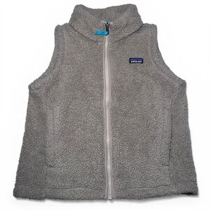 Girls Patagonia Fleece Tan Vest Size M 10